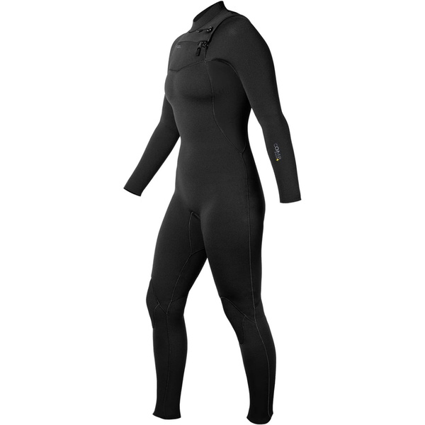 2026 Xcel Womens Comp+ 4/3mm Chest Zip Wetsuit WN43CPC4BK - Black